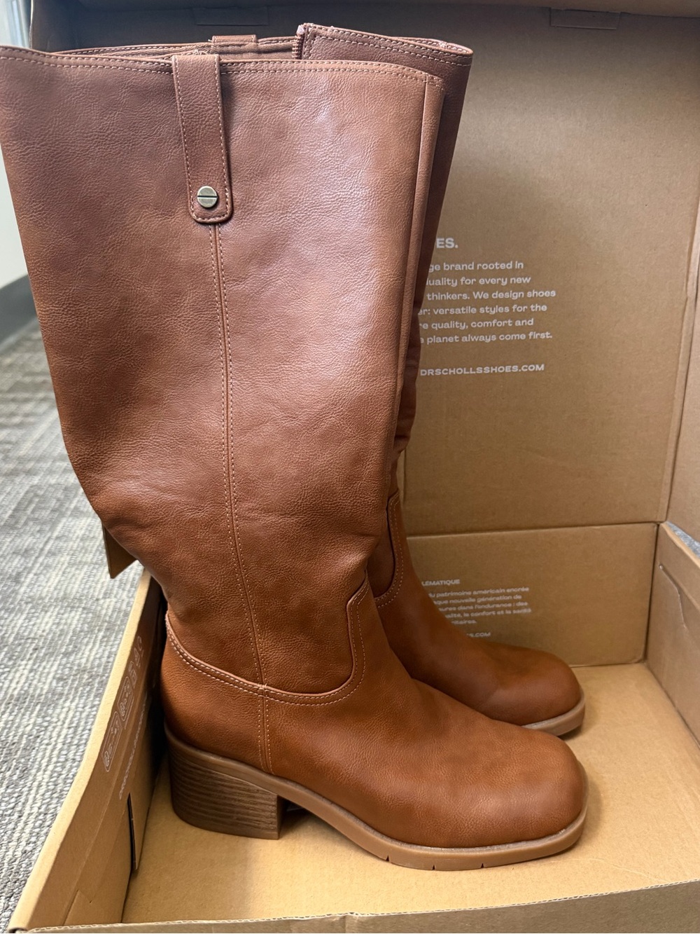 Dr. Scholl's Joplin Wide Calf Tall Boot - NIB - Dark Honey - 7 (wide calf) - Picture 10 of 13